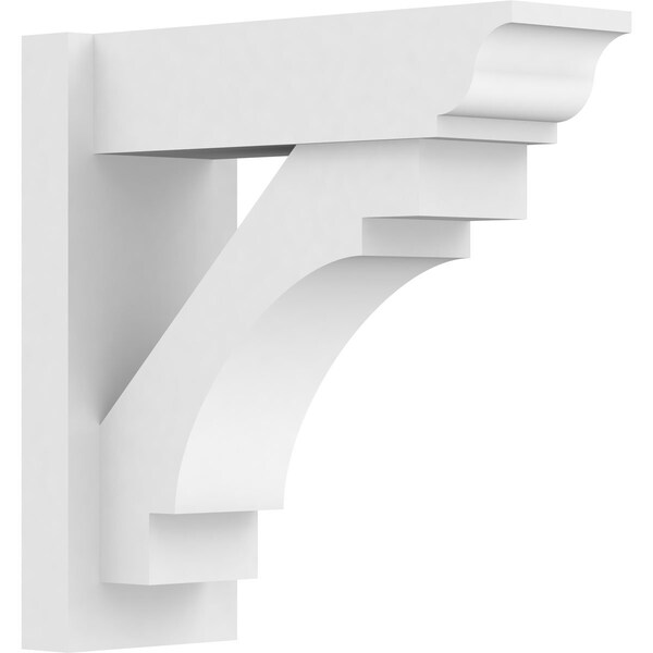 Ekena Millwork Merced Architectural Grade PVC Outlooker with Traditional Ends, 7"W X 18"D X 18"H OUTP07X18X18MRC01 - main